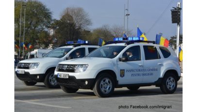 Vehicles of the General Inspectorate for Immigration (photo Facebook.com/imigrari)